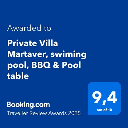 Private Martaver, Swiming Pool, Bbq & Pool Table מוטקסאמל
